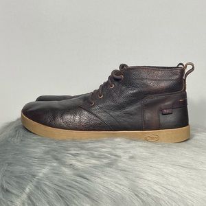 Chaco Davis Mid Mahogany Brown Men Leather Boots